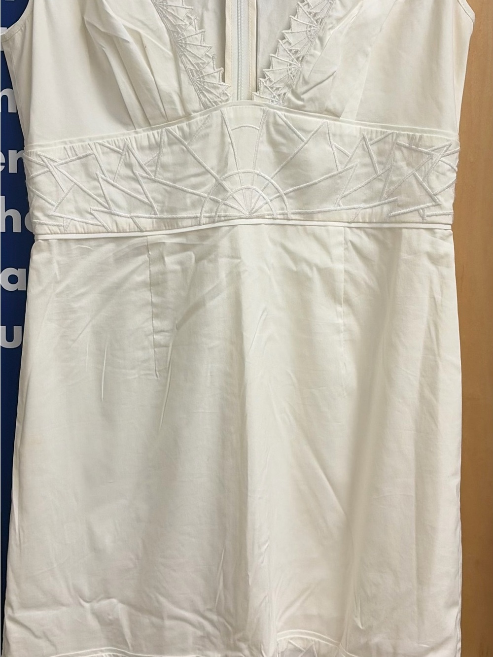 Catherine Malandrino White Embroidered Mini dress